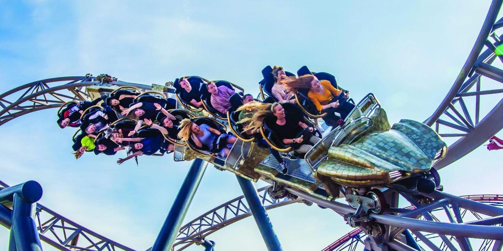 Boulevard Hotel Blackpool Esterno foto The train on the first drop